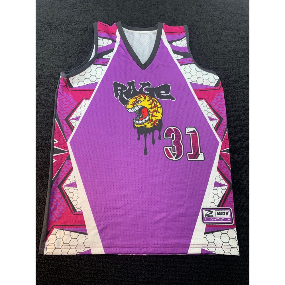Rage Softball‎ Jersey Number 31 Williams Adult Medium Purple